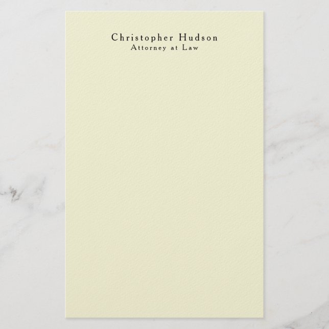 Beige Colour Simple Plain Minimalist Stationery (Front)