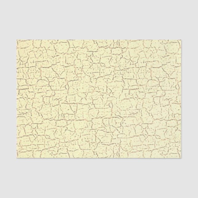 Beige Crackle Effect Decoupage  Tissue Paper (Front)