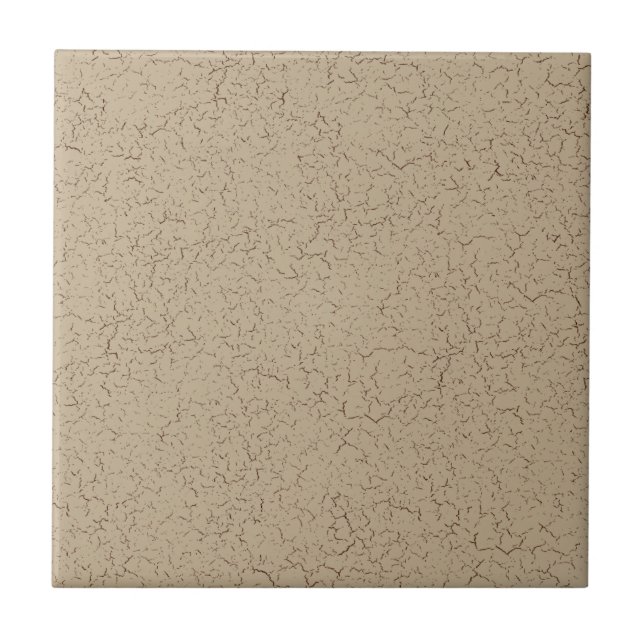 Beige Crackle Glaze Solid Color Tile (Front)