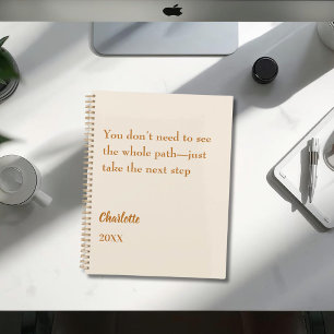 Beige cream inspirational goal quote 2026 planner