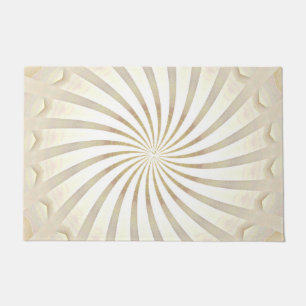 Beige Cream Swirl Doormat
