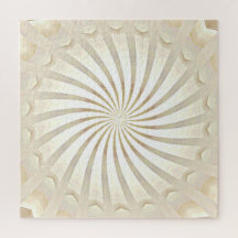 Beige Cream Swirl Jigsaw Puzzle