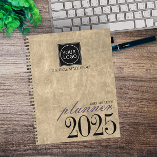 Beige Custom Business Organiser 2025 Company Logo
