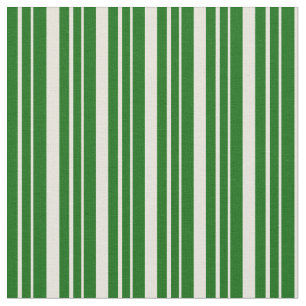 Beige & Dark Green Lined/Striped Pattern Fabric