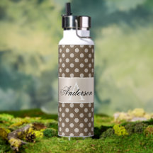 Beige Dots Thor Water Bottle