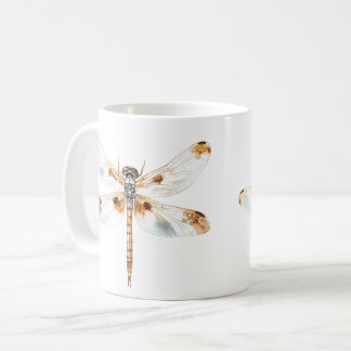 Beige dragonfly elegance minimalist nature Design Coffee Mug