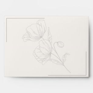 Beige Elegance Wedding Envelopes