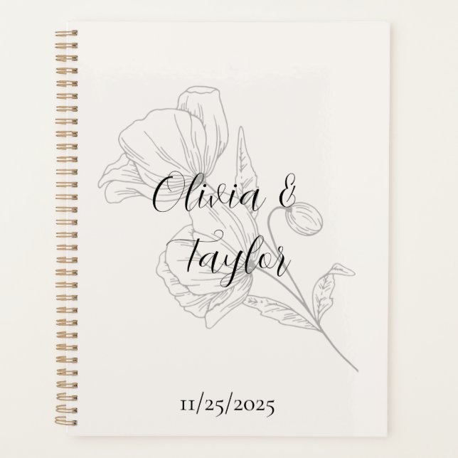 Beige Elegance Wedding Planner (Front)