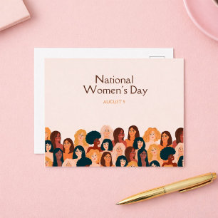 Beige Elegant National Women’s Day Postcard