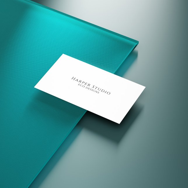 Beige Elegant Plant Shadow Fashion  Business Card (Creator Uploaded)