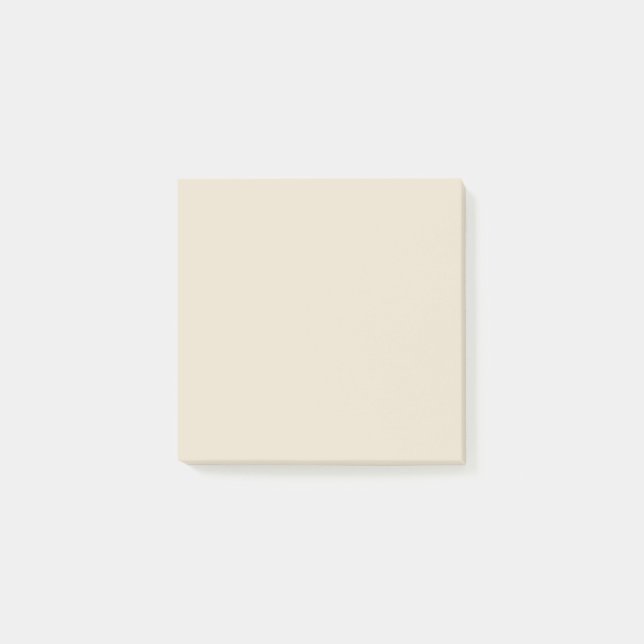 Beige Elegant Stationery  Post-it Notes (Front)