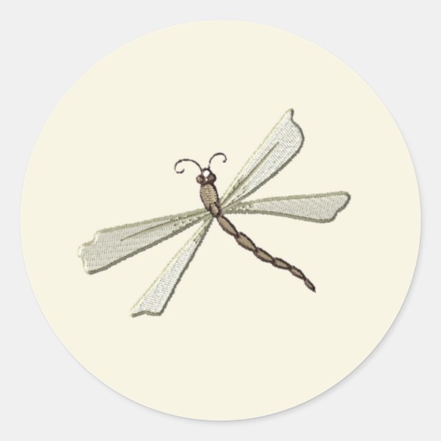 Beige embroidered like Wedding Stickers (Front)