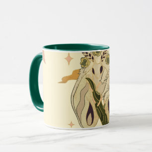 Beige Fae Moth, Mystical Graphic Artwork Mug