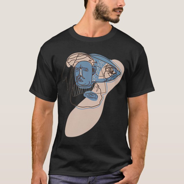Beige fish man T-Shirt (Front)