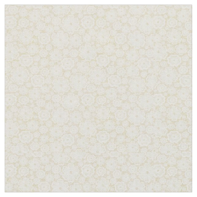 Beige Floral Fabric (Close Up)