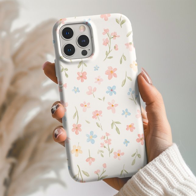 Beige Floral Phone Case (Creator Uploaded)