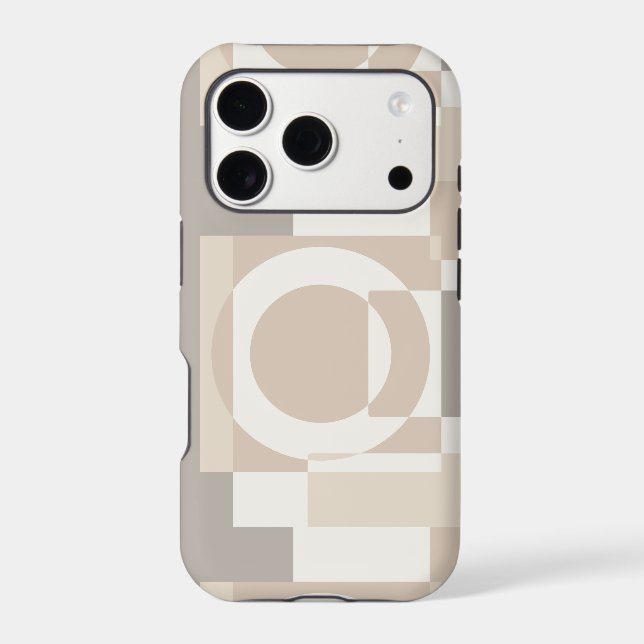 Beige Geometric Blocks Minimalist (Back)