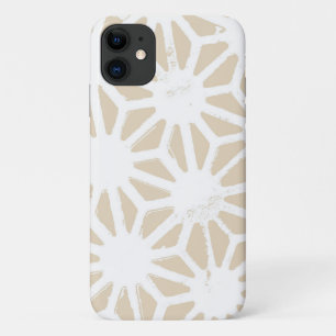 Beige geometric pattern iPhone 11 case