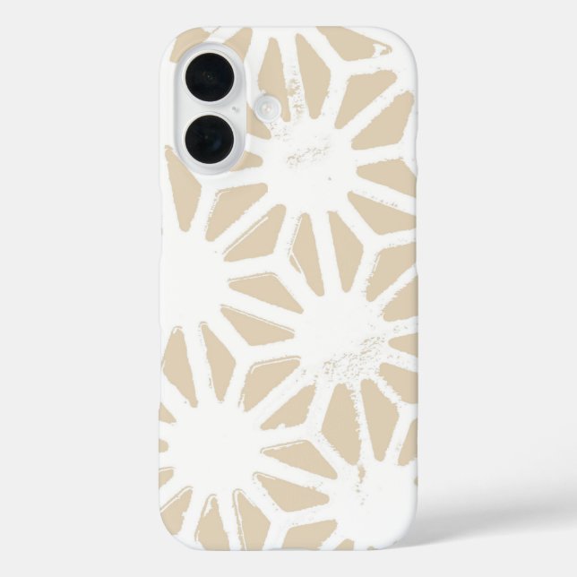 Beige geometric pattern Case-Mate iPhone case (Back)