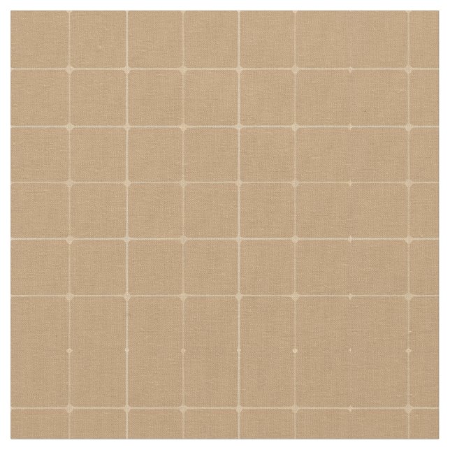 Beige Geometric Tile Design Background Fabric (Close Up)