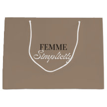 Beige Gift bag
