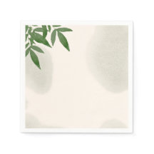 Beige greenery baby shower