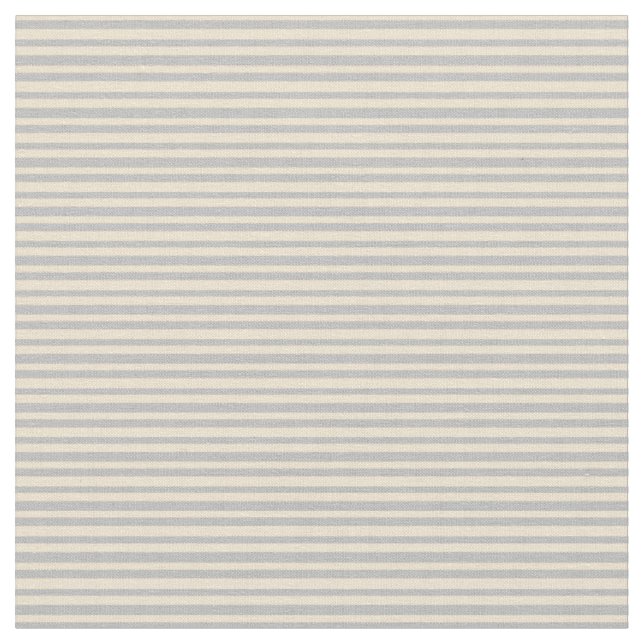 Beige & Grey Striped Pattern Fabric (Close Up)