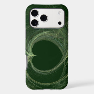 Beige Heart on Green iPhone 5/5S Case