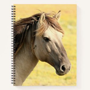 Beige Horse Profile Notebook