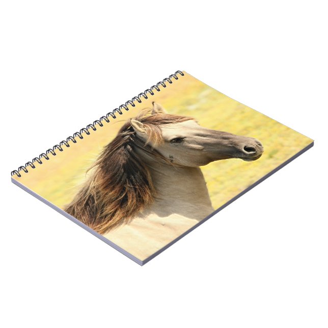 Beige Horse Profile Notebook (Left Side)
