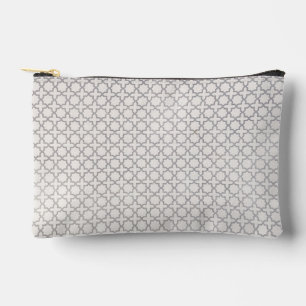 Beige Islamic geometric pattern Accessory Pouch