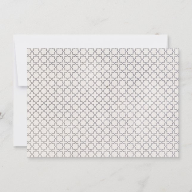 Beige Islamic geometric pattern Announcement (Front)