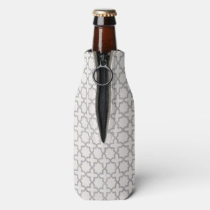 Beige Islamic geometric pattern Bottle Cooler