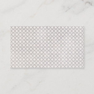 Beige Islamic geometric pattern Business Card