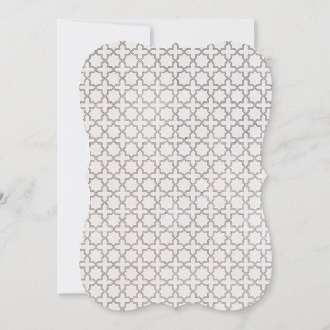Beige Islamic geometric pattern Card (Front)