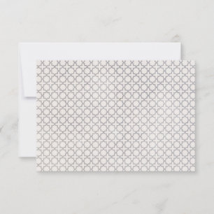 Beige Islamic geometric pattern Card