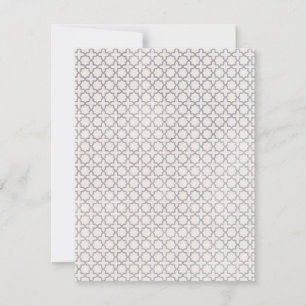 Beige Islamic geometric pattern Card