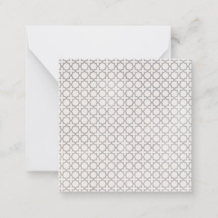 Beige Islamic geometric pattern Card