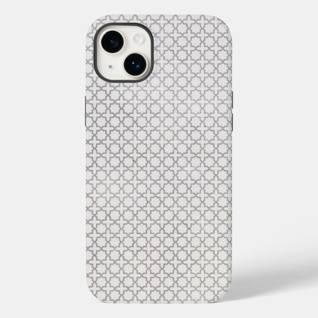 Beige Islamic geometric pattern Case-Mate iPhone Case (Back)