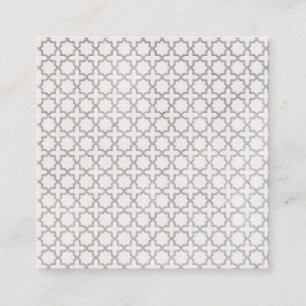 Beige Islamic geometric pattern Discount Card