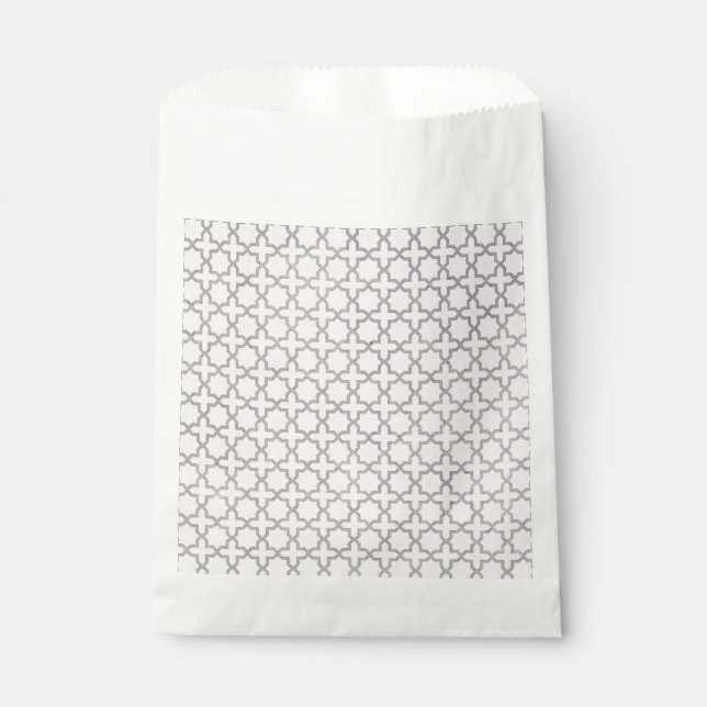 Beige Islamic geometric pattern Favour Bag (Front)
