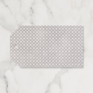 Beige Islamic geometric pattern Gift Tags