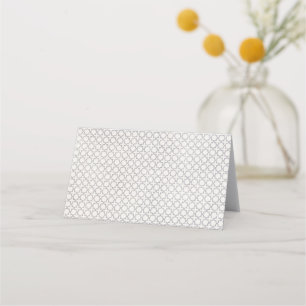 Beige Islamic geometric pattern Loyalty Card