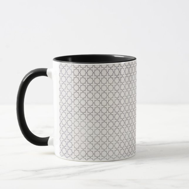 Beige Islamic geometric pattern Mug (Left)