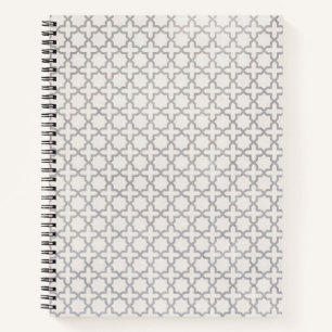 Beige Islamic geometric pattern Notebook