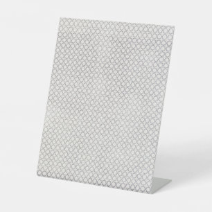 Beige Islamic geometric pattern Pedestal Sign