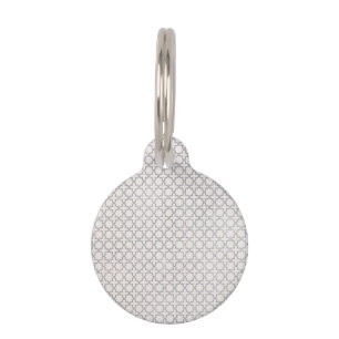 Beige Islamic geometric pattern Pet Tag