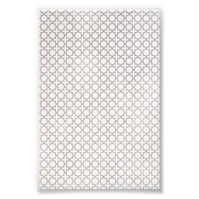 Beige Islamic geometric pattern Photo Print (Front)