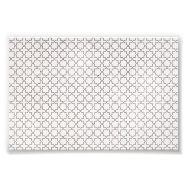 Beige Islamic geometric pattern Photo Print (Front)