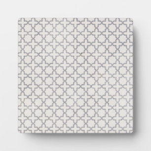Beige Islamic geometric pattern Plaque